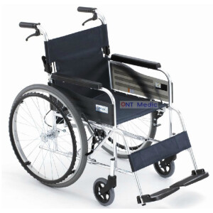 VC1219 รถเข็นผู้ป่วยอลูมิเนียมพับเบาะและพนักพิงได้ Wheelchair MIKI MPT-43JL