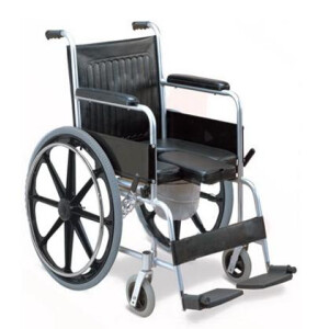 VC1412 รถเข็นนั่งถ่าย พับได้ อัลลอยด์ ล้อแม็ก เบาะ U