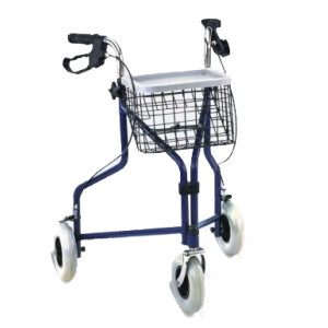 VC2324 รถเข็นช่วยเดิน 3 ล้อ Rollator รถเข็นพยุงเดินพับได้