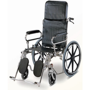 VC1243 รถเข็นผู้ป่วยปรับนอนได้ พับได้ เปิดข้างได้ ปรับขาได้